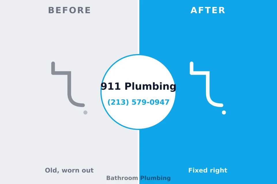 Before and after: plumbing repair Hartford, WI